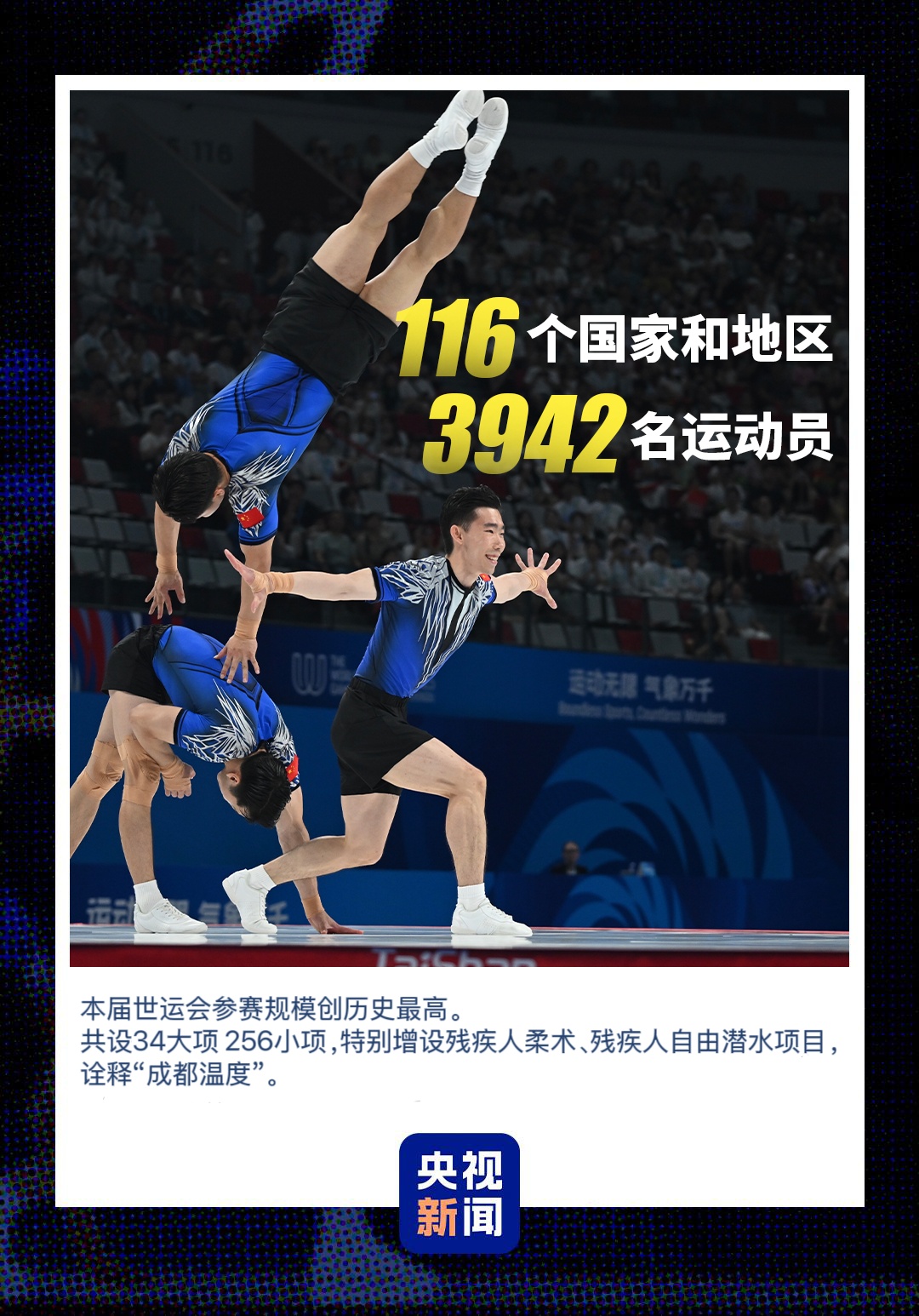 世运会会旗, 一组数据带